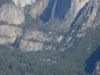 gute Aussicht vom Trail (Yosemite Fall, ist übrigens der größte Fall in Nordamerika)